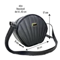 Bolsa Transversal feminina Concha Do Mar Pequena Moda Elegante ou Casual