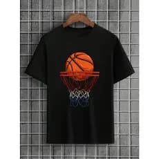 Camiseta Basquete Sports Basket Adulto e Infantil Jogo Game Criança Camisa Casual Algodão Masculina Feminina Unissex