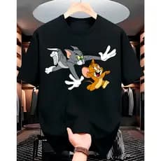 Camiseta do Gato Tom e Jerry Anime Camisa Adulto | Moda Geek e Urbana 100% Algodão