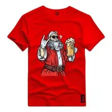 Camiseta Natal Papai Noel Camisa Adulto Masculina e Feminina Algodão