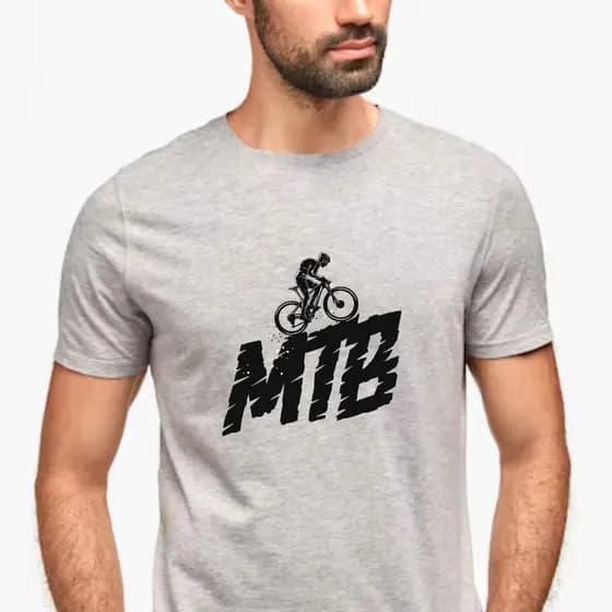 camiseta masculina mountain bike 100% Algodão Confortável unitária