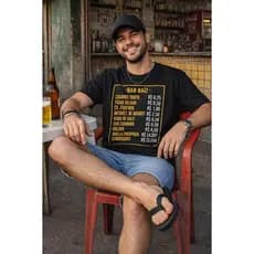 Camisetas Bar Raiz 🍺 Estilo retrô, divertida e cheia de personalidade! Perfeita para quem curte resenha, boteco, churras