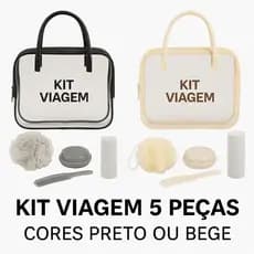 Kit Viagem 5 Peças – Bolsa necessaire para viagens