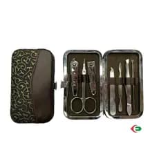 Kit Cortador De Unhas 7pcs Inox Manicure + Estojo