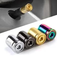 4x Titanium Anti-Roubo Tampa Da Válvula Do Pneu De Carro Alumínio Sport Exterior Auto Air Caps COD