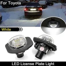 2 Unidades Para Toyota Alphard Auris Corolla Wish Sienna Urban Cruiser Scion XB XD Branco LED Luz De Placa De Licença