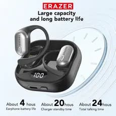Fone de ouvido de tradução ERAZER XF53 Fone de ouvido de tradução de idioma AI Fone de ouvido sem fio Bluetooth 6.0 IPX5