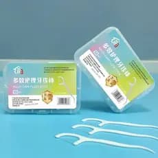 Uma vez polímero fio Dental vara Ultra-fino família portátil encaixotado palito fio Dental cuidados adulto crianças limp