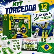 KIT TORCEDOR Combo de torcida para partida de futebol do mundo 2026
