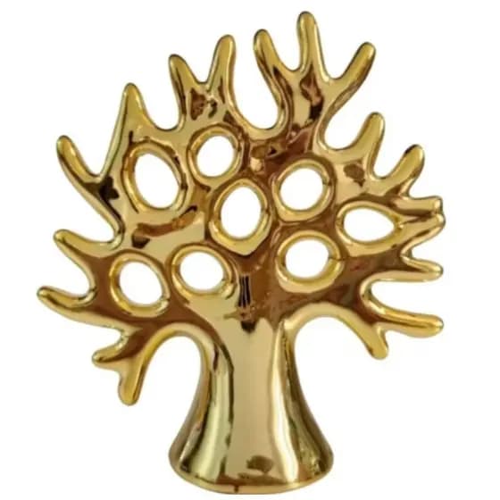 Árvore da Vida Decorativa em Ceramica – Enfeite Luxo Sala Quarto e Escritório Natalino Natal