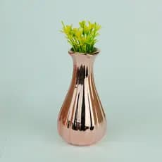 Vaso Decorativo em Cerâmica – Rose Gold Luxo Home Decor Sala Decoração Natal