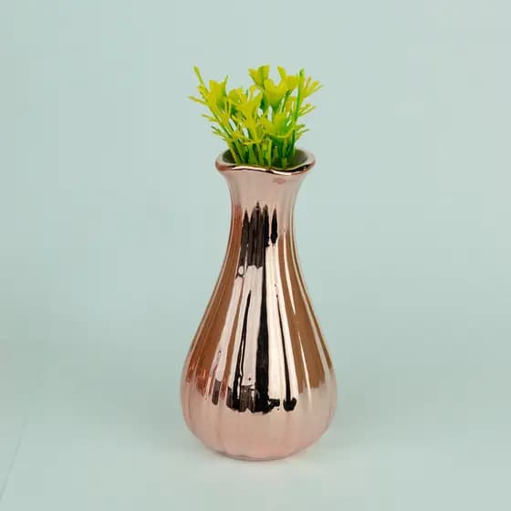 Vaso Decorativo em Cerâmica – Rose Luxo Home Decor Sala Decoração Natal