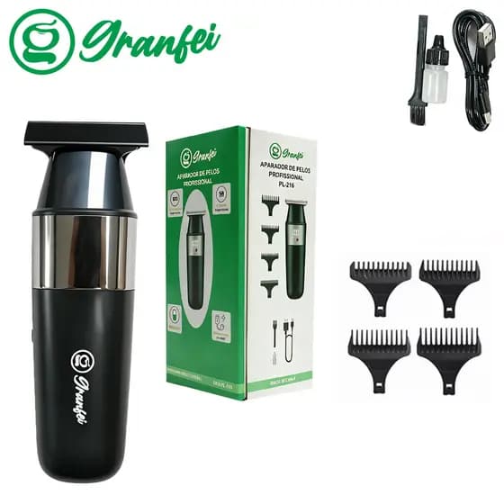 Máquina de Acabamento T Recarregável para Cabelo e Barba Granfei