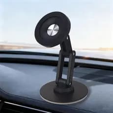 Suporte dobrável para celular, adsorção a vácuo dupla face, suporte magnético para carro