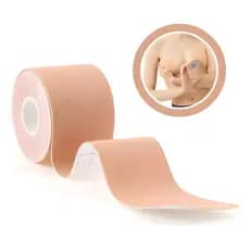 Fita Adesivo de Seios Rolo Sutiã Push Up Invisível Levanta Peito 5m Boob Tape Respirável