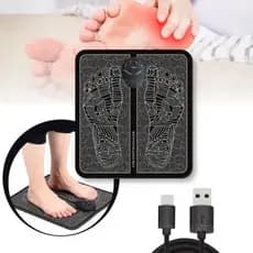 Tapete Massageador de Pé Pulso Elétrico Perna Pés Ems Almofada Macia Relaxamento
