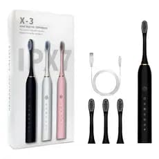 Escova de Dente Elétrica Dental Tecnologia Sônica Recarregável 3em1 Limpeza Profunda