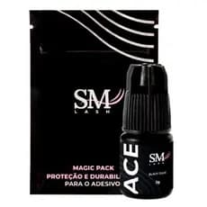 Adesivo Cola Ace Sm Lash 3ml Extensão Alongamento De Cílios Retenção Volume Fio Russo Brasileiro