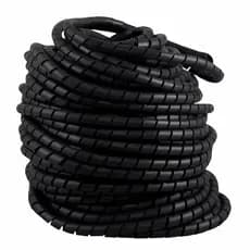 Organizador De Fios Cabos Espiral 12mm (1/2") Informática Organizar Setup e Fios - 50 metros
