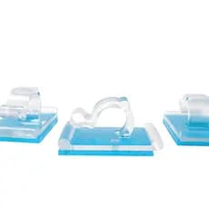Suporte Adesivo para Pisca Pisca, Decoração de Natal - Organizador de Fios MZ Clip 6mm Transparente