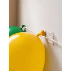 Fixa Balão Festa Sem Furo Suporte Adesivo Transparente Parede e Teto Gancho Invisível Forte