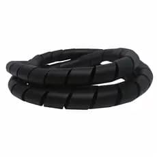 Organizador de Fios e Cabos Espiral MZ Plastic 3/4" (19 mm) - Preto ou Branco