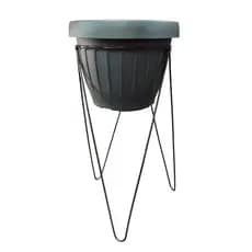 SUPORTE TRIPÉ PARA VASO DE CHÃO 52CMX24CM.