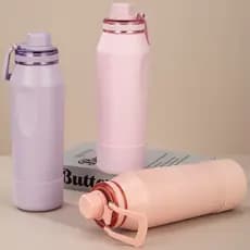 Garrafa Térmica Inox 950ml 650ml 1L Hydra Capa Protetora Personalizada Agua Gelada e Quente Academia Fitness