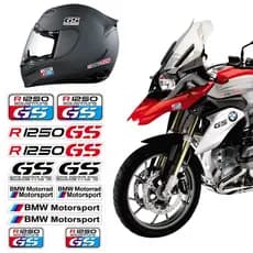 KIT ADESIVO MOTO CAPACETE BMW R 1250 GS BRANCO