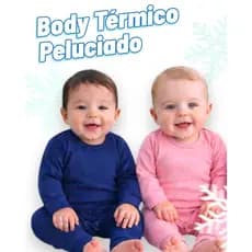 Conjunto Térmico Bebê  Body e Calça Peluciado - Tamanho P ao GG Bory Unissex