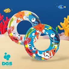 Funs Boia Circular Inflável Infantil Oceano Fun Piscina Crianças Vinil Resistente Piscina Praia Mar Temos Kit com 2 Duas