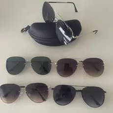 Óculos de Sol Feminino Aviador Clássico – Lentes Polarizadas UV400, Armação Metálica + Estojo