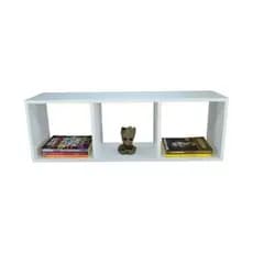 Nicho Retangular Com 3 Divisórias 100x30x20cm Mdf Decoração Moderna Escritório Quarto