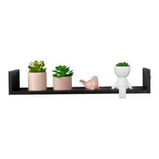 Nicho Prateleira Em Formato U 30x15x15cm Mdf Decorativo Sala Quarto Banheiro