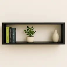 Nicho Retangular 80x25x15cm Mdf Decorativo Sala Escritório Quarto