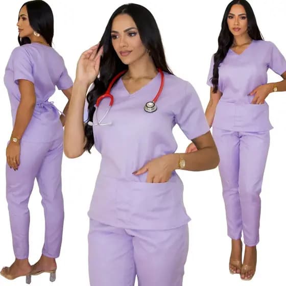Pijama Cirúrgico Feminino Scrub Hospitalar - Unissex Atacado