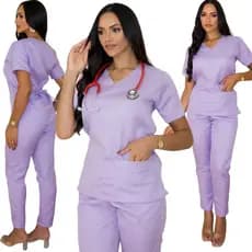Pijama Cirúrgico Feminino Scrub Hospitalar - Unissex Atacado