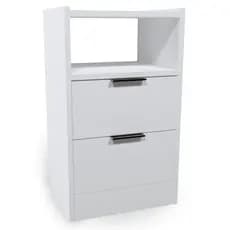 Mesa De Cabeceira VOXA Móveis Mdf 60x30cm - 1 Uni. Branco Sem Fundo