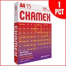 Pacote Papel Sulfite Chamex A4 75g 500 Folhas Branco
