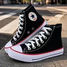 Tênis Feminino Botinha Star Casual Sapatenis Cano Longo
