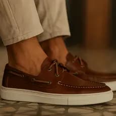 Sapato Masculino Couro Legítimo Mocassim Casual Confortável Elegante