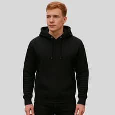 Moletom Canguru Preto Flanelado Blusa Masculina