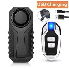 Alarme Anti-Roubo De Bicicleta 113dB Com Remoto Sem Fio Para Motocicleta Sensor De Vibração Acionado Scooter Elétrica