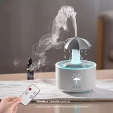 Umidificador De Ar Criativo Com Gota De Água , Guarda-Chuva Luz Colorida , Difusor De Óleo Essencial , Aromaterapia