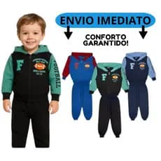 Conjunto Moletom Peluciado Com Capuz Roupa De Frio Inverno Masculino Confortável Zíper Do 1 Ao 10