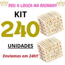 Kit 240 Prendedor Grampo De Roupas Madeira Embalagem com 240 Unidades