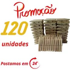 Kit 120 Prendedores pregadores de madeira, prendedor de roupa, pregador de madeira, pregador prendedor