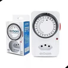 Temporizador Timer Analógico Energia com Plug Liga E Desliga Bivolt