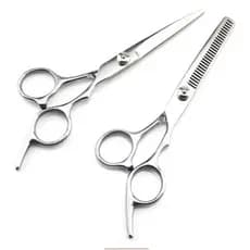 Tesoura para cortar cabelo fio a laser e desbastadora para barbeador e cabelereiro - salão