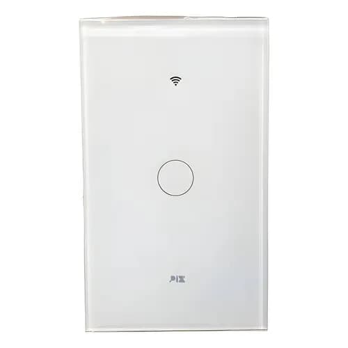 Interruptor Inteligente Pix 1 Botão Touch Alexa Modulo 1 Branco